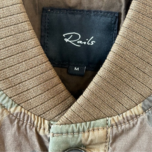 Men's Rails Rare Camouflage Camo Button-Up Jacket Shacket Pockets Button Down M - Picture 9 of 9